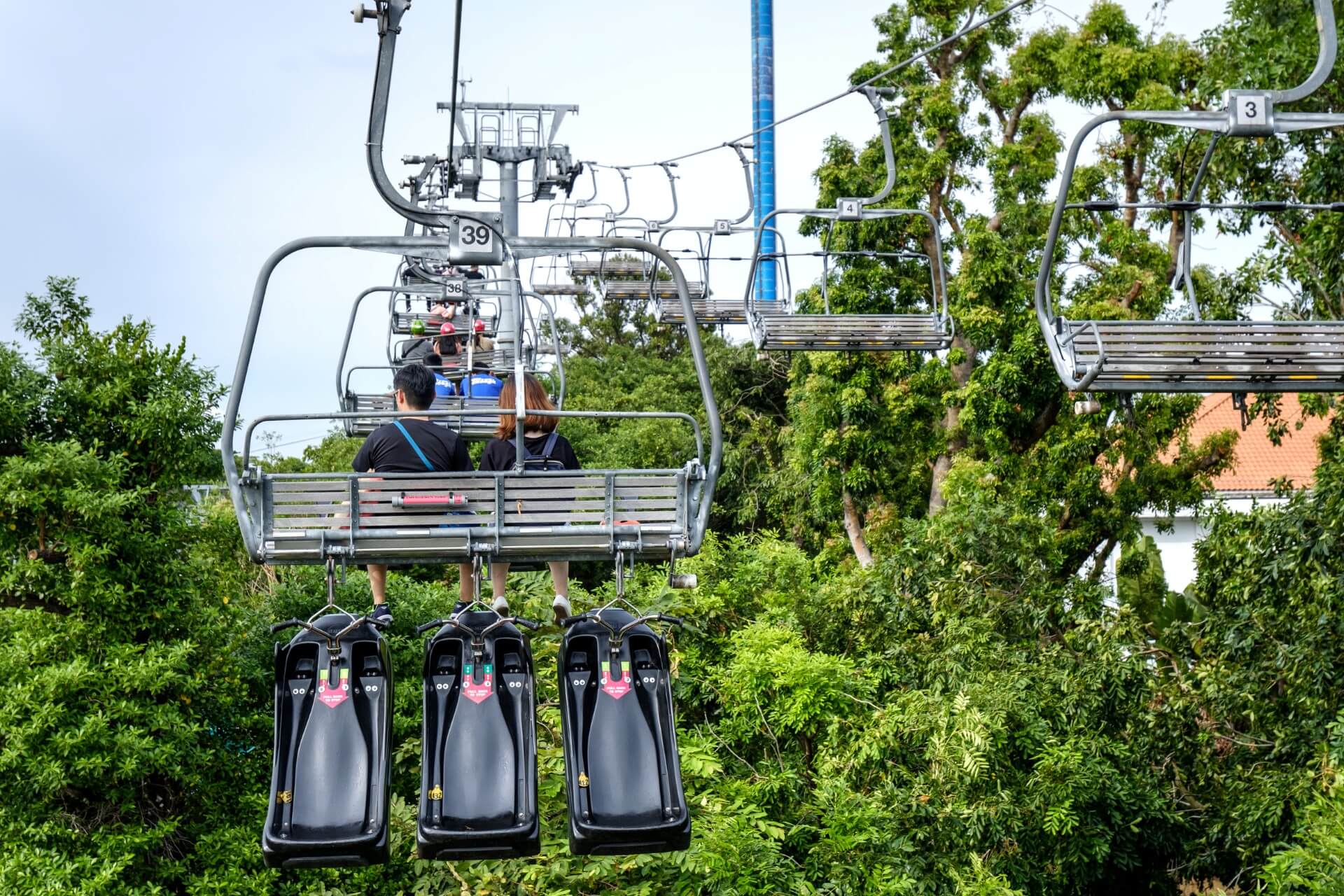 Аттракцион Skyline Luge, остров Сентоза