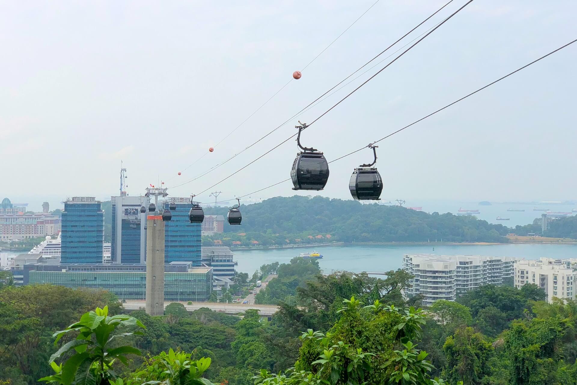 Канатная дорога Sentosa Cable Car, остров Сентоза
