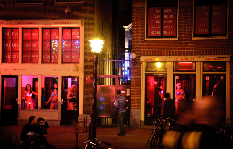 Улица  Красных фонарей, Амстердам 