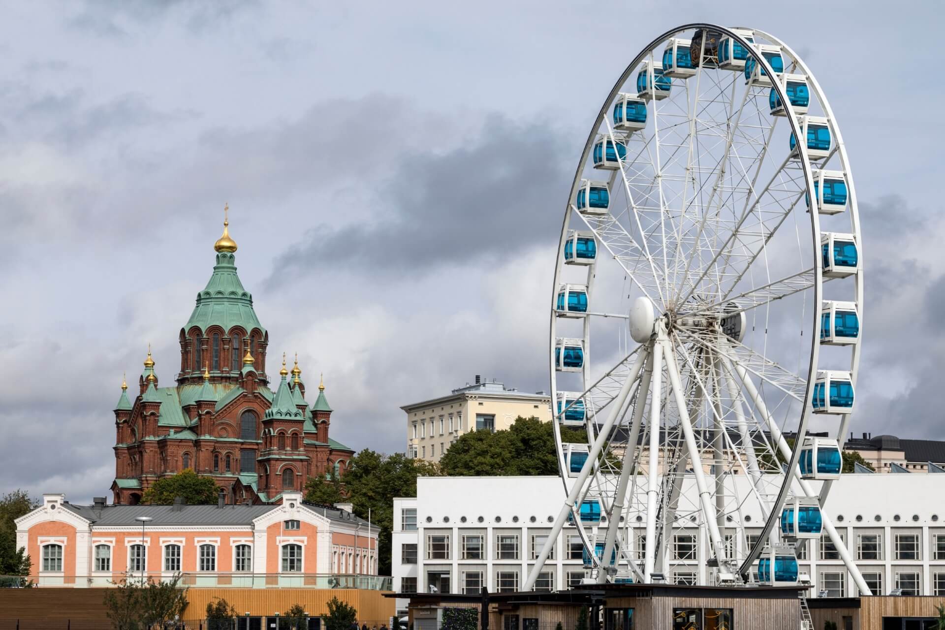 Колесо обозрения при террасе Allas, Хельсинки